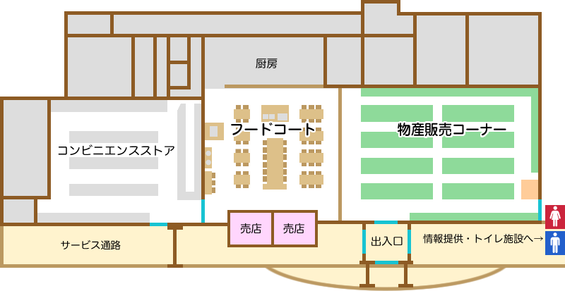 道の駅三滝堂・案内マップ